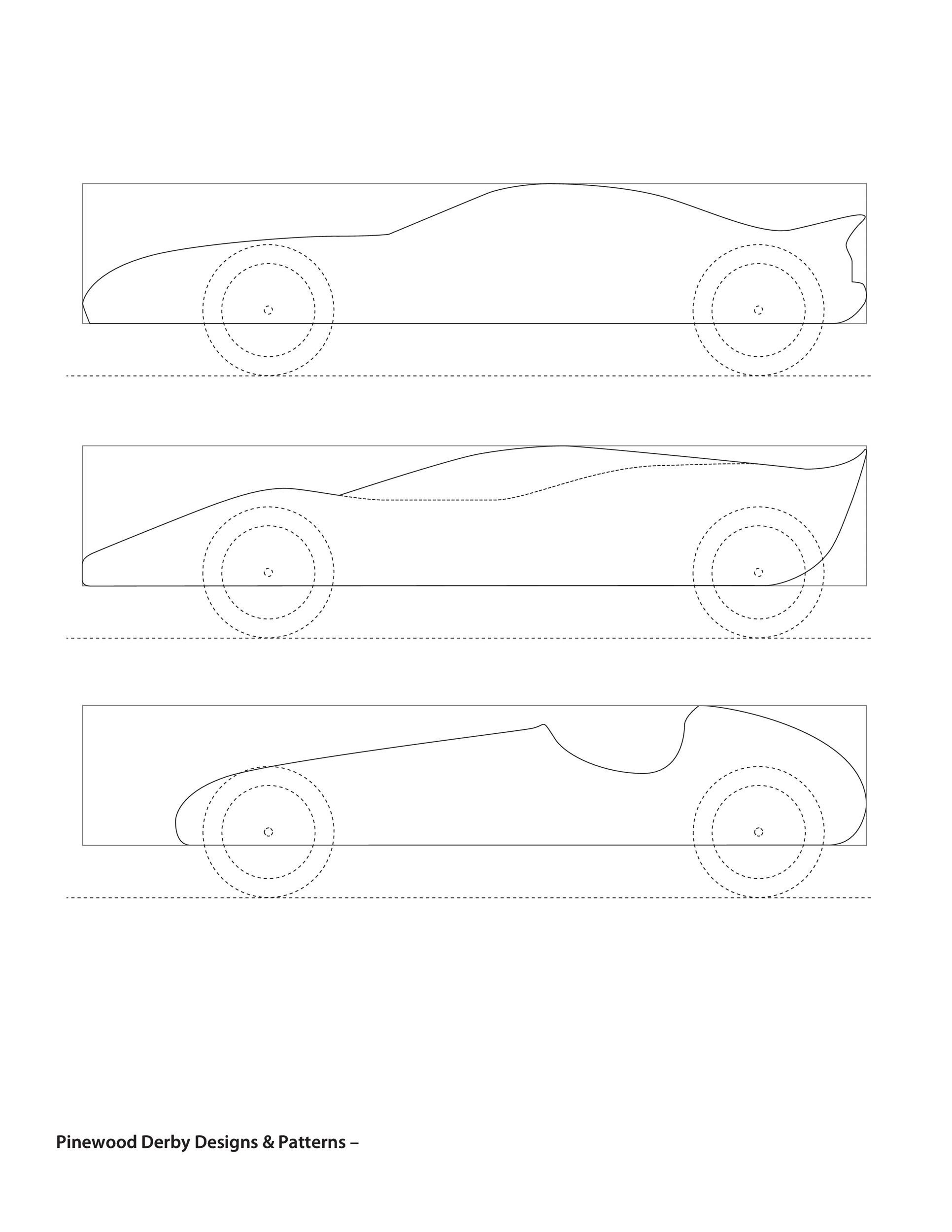 39 Awesome Pinewood Derby Car Designs &amp;amp; Templates ᐅ Templatelab pertaining to Free Printable Pinewood Derby Templates