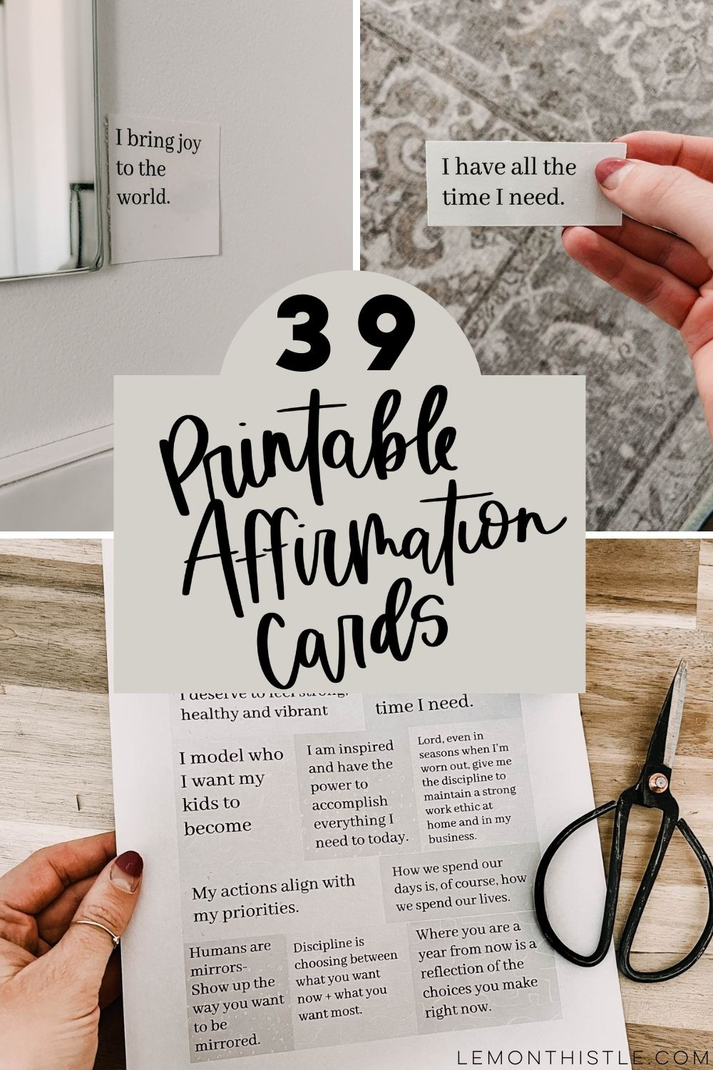 39 Free Printable Affirmations - Lemon Thistle regarding Free Printable Affirmations