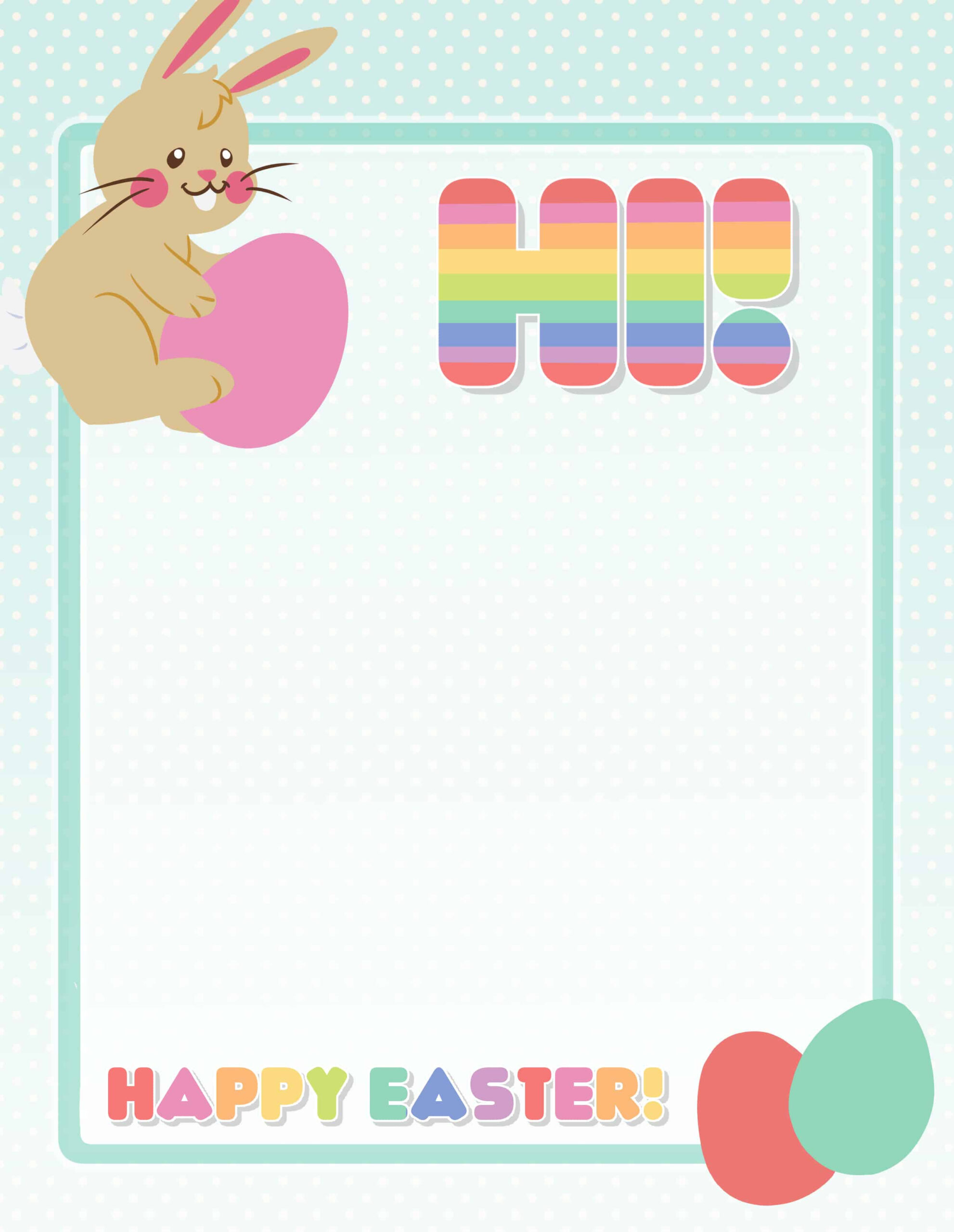4 Free Printable Easter Bunny Letters pertaining to Easter Bunny Letters Free Printable