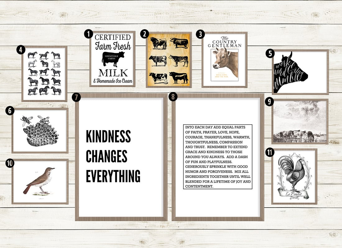 40+ Free Farmhouse Printables For That Fixer Upper Vibe • Little intended for Free Farmhouse Printables