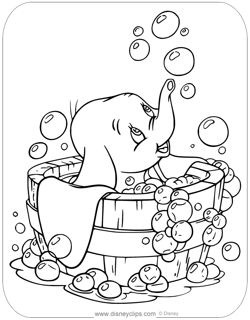 46 Printable Dumbo Coloring Pages | Disneyclips pertaining to Free Printable Dumbo Coloring Pages