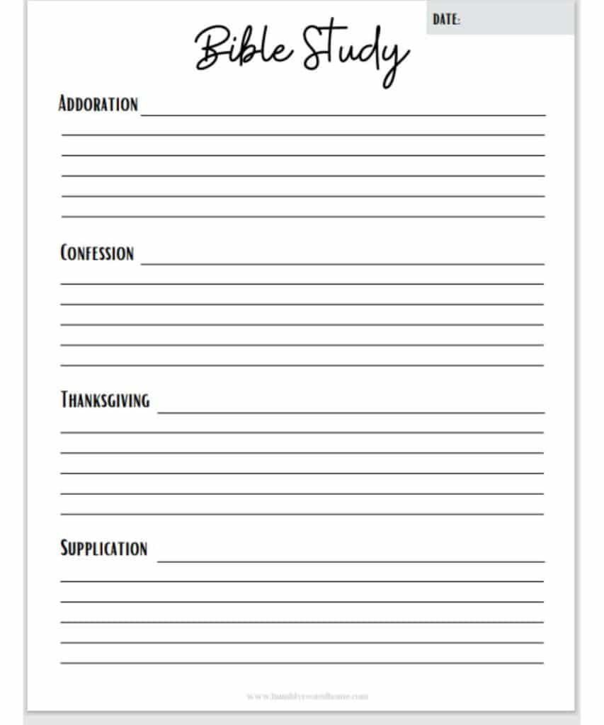 5 Free Printable Bible Study Worksheets For Christian Women! with Free Bible Study Lessons Printable