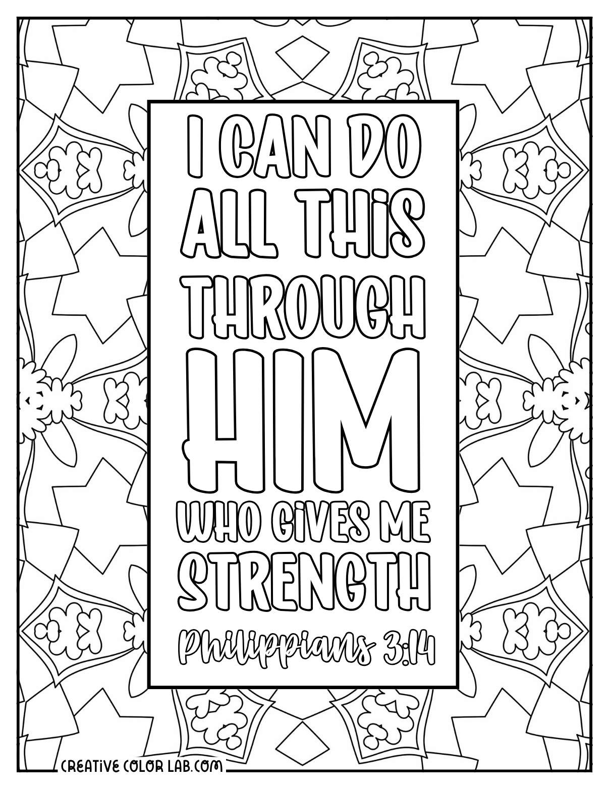 61 Bible Verse Coloring Pages | Free Printable Christian Quotes in Free Printable Bible Color Pages