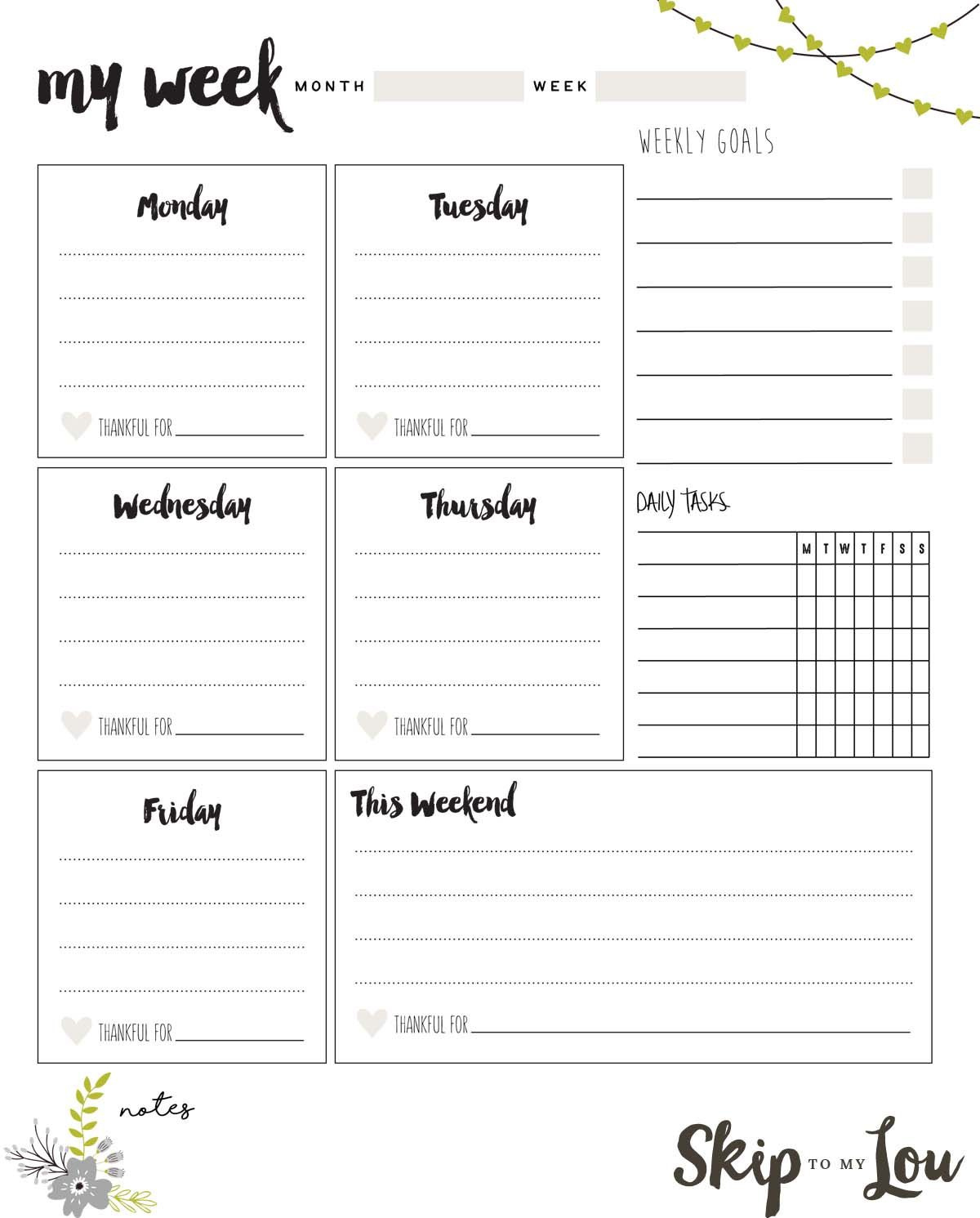 8 Places To Find The Best Free Planner Printables intended for Free A6 Planner Printables