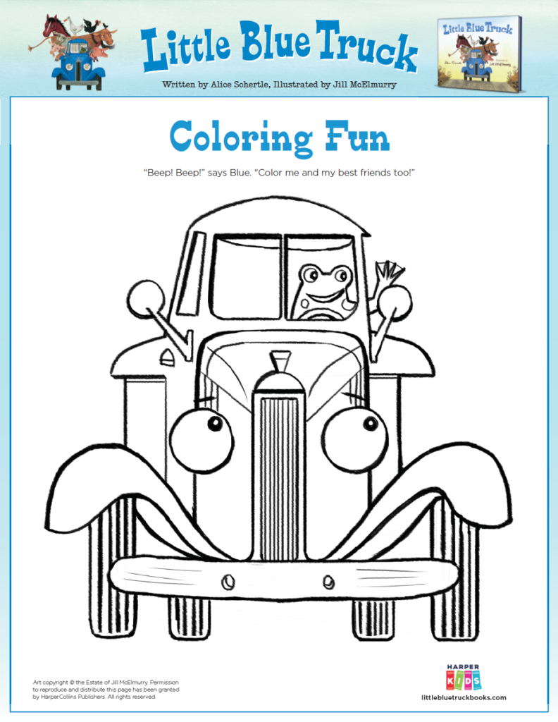 Activities - Fun Printables For Kids - Little Blue Truck within Little Blue Truck Printables