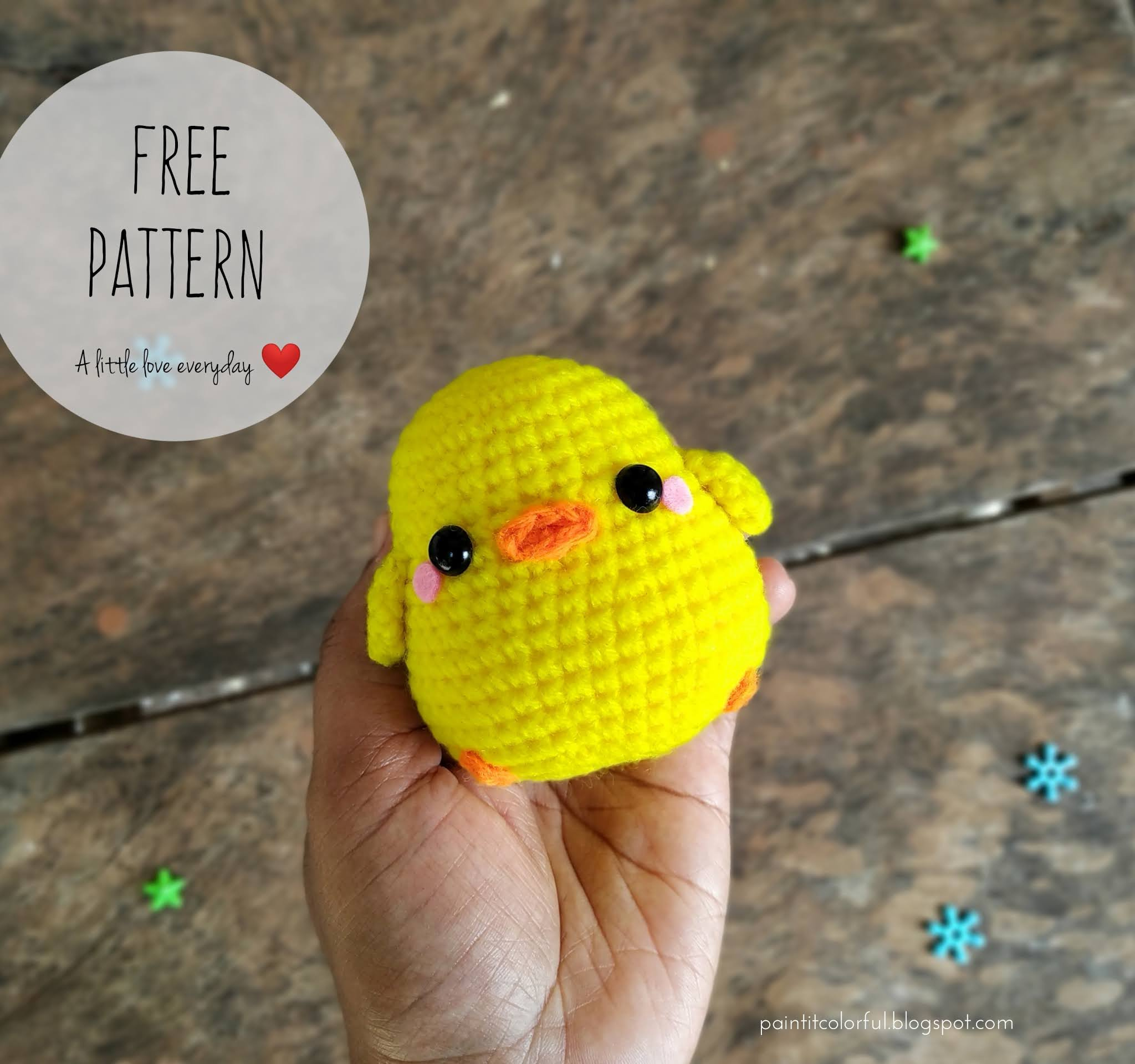 Amigurumi Chick Free Pattern. - A Little Love Everyday! for Crochet Pattern For Easter Chick