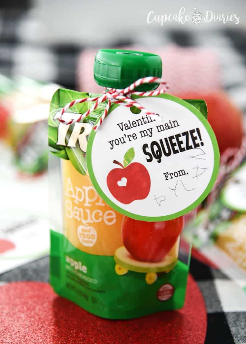 Applesauce Valentines For Preschoolers And Kids – Free Printable for Applesauce Valentine Printable Free