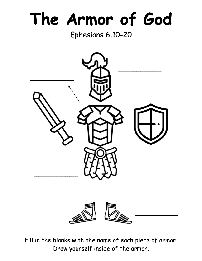 Armor Of God — Victory Kids inside Armor Of God Printables Free