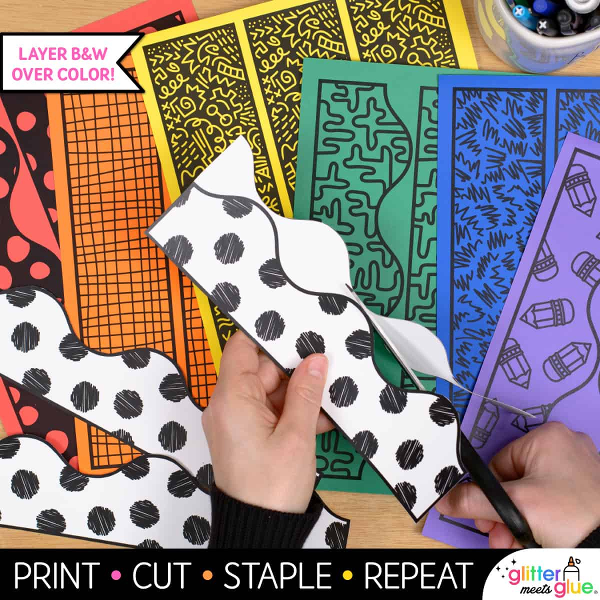 Art Room Bulletin Board Borders – Art Teacher Classroom Decor pertaining to Classroom Printable Bulletin Board Borders