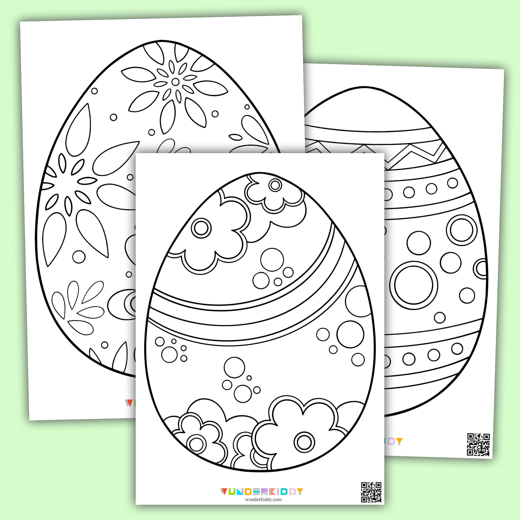 Ausmalbilder Und Malvorlagen Osterei Zum Ausdrucken In Pdf within Easter Eggs Coloring Free Printable