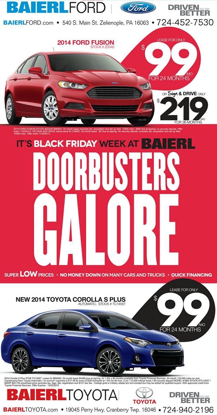 Baierl Ford &amp;#039;Doorbuster&amp;#039; Black Friday Newspaper Ad. inside Printable Black Friday Ads 2014