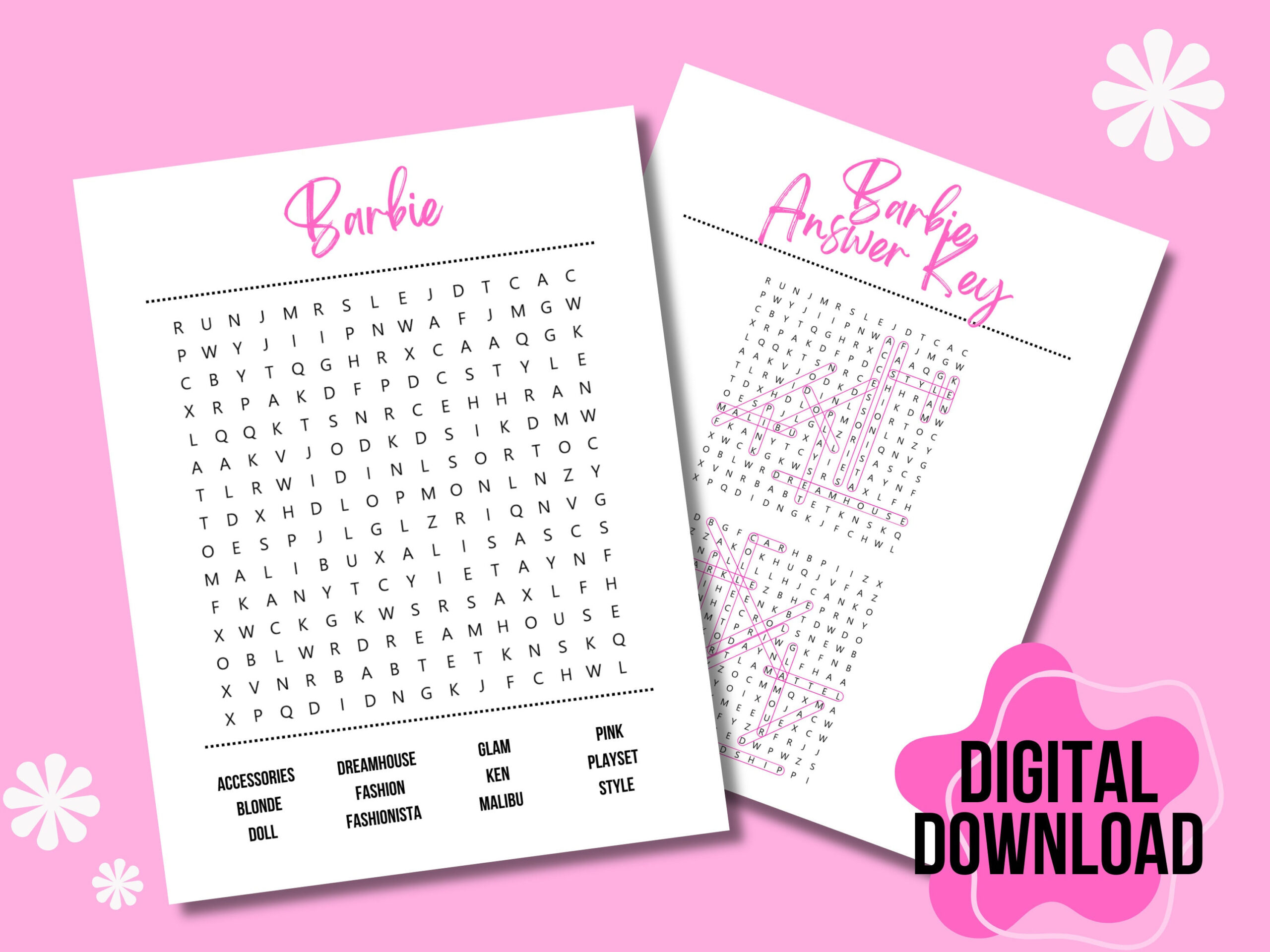 Barbie Word Search Puzzle - Fun Activity For All | Printable Pages inside Barbie Word Search Printable