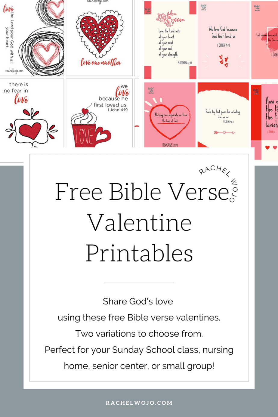 Bible Verse Valentine Printable - Rachel Wojo throughout Free Printable Scripture Valentine S