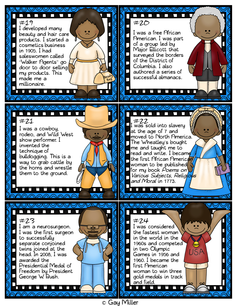 Black History Month Activity Scoot - Book Units Teacher in African American Black History Month Printable Activities