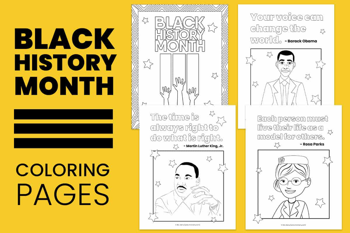 Black History Month Coloring Pages | Free Printables | Mrs. Merry pertaining to Free Printable Black History Month Worksheets