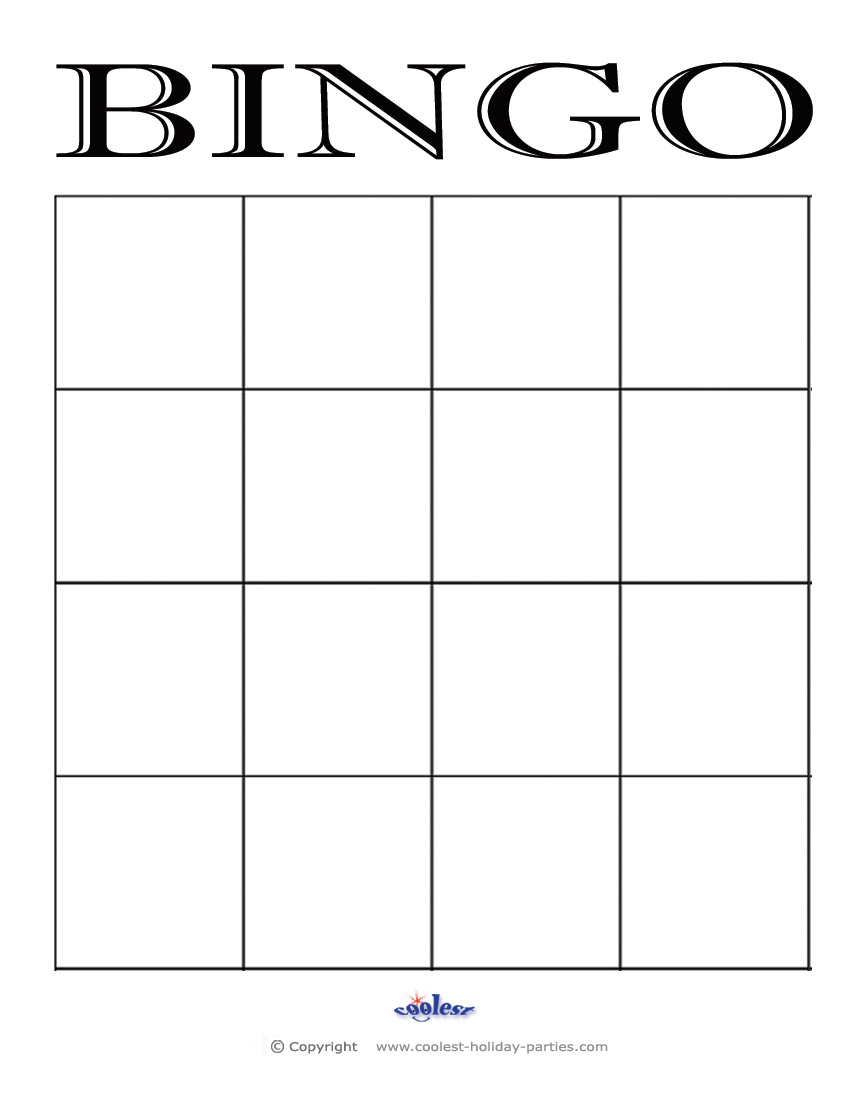 Blank-Bingo-4X4 - Coolest Free Printables within Free Blank Printable Bingo Cards