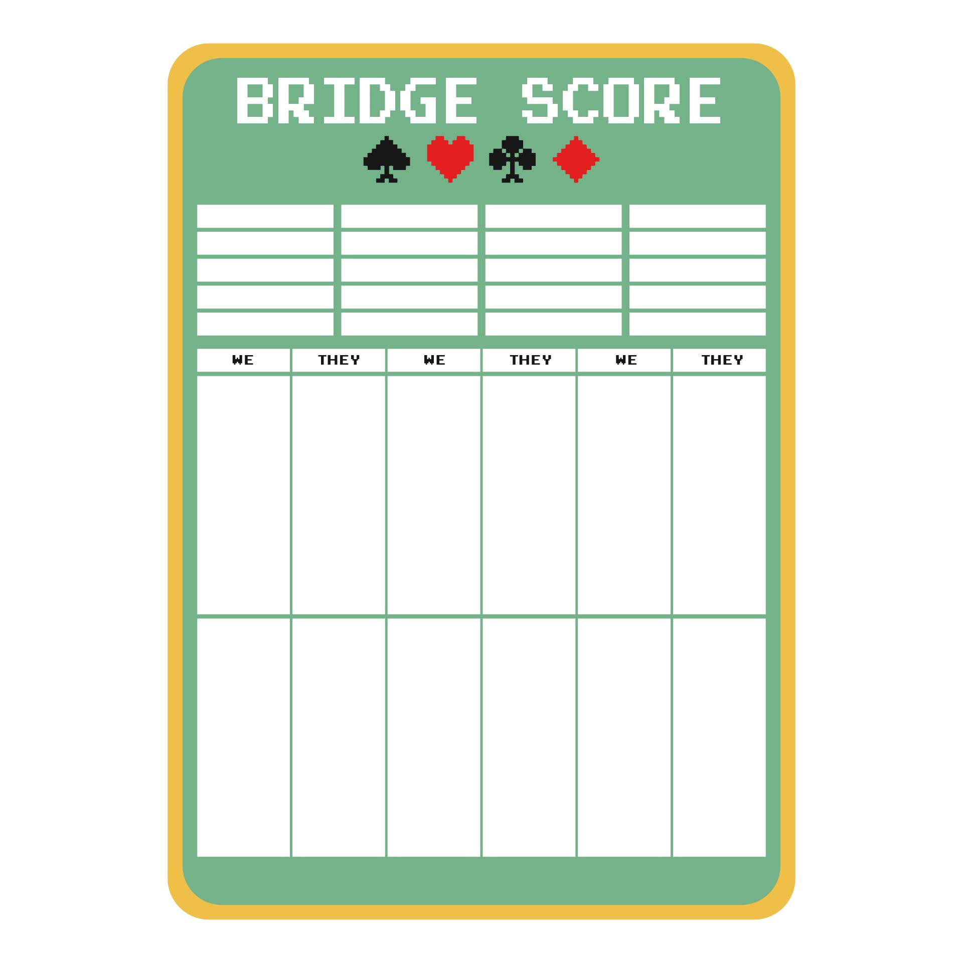 Bridge Tally Cards - 10 Free Pdf Printables | Printablee with Free Printable Bridge Tally Sheets