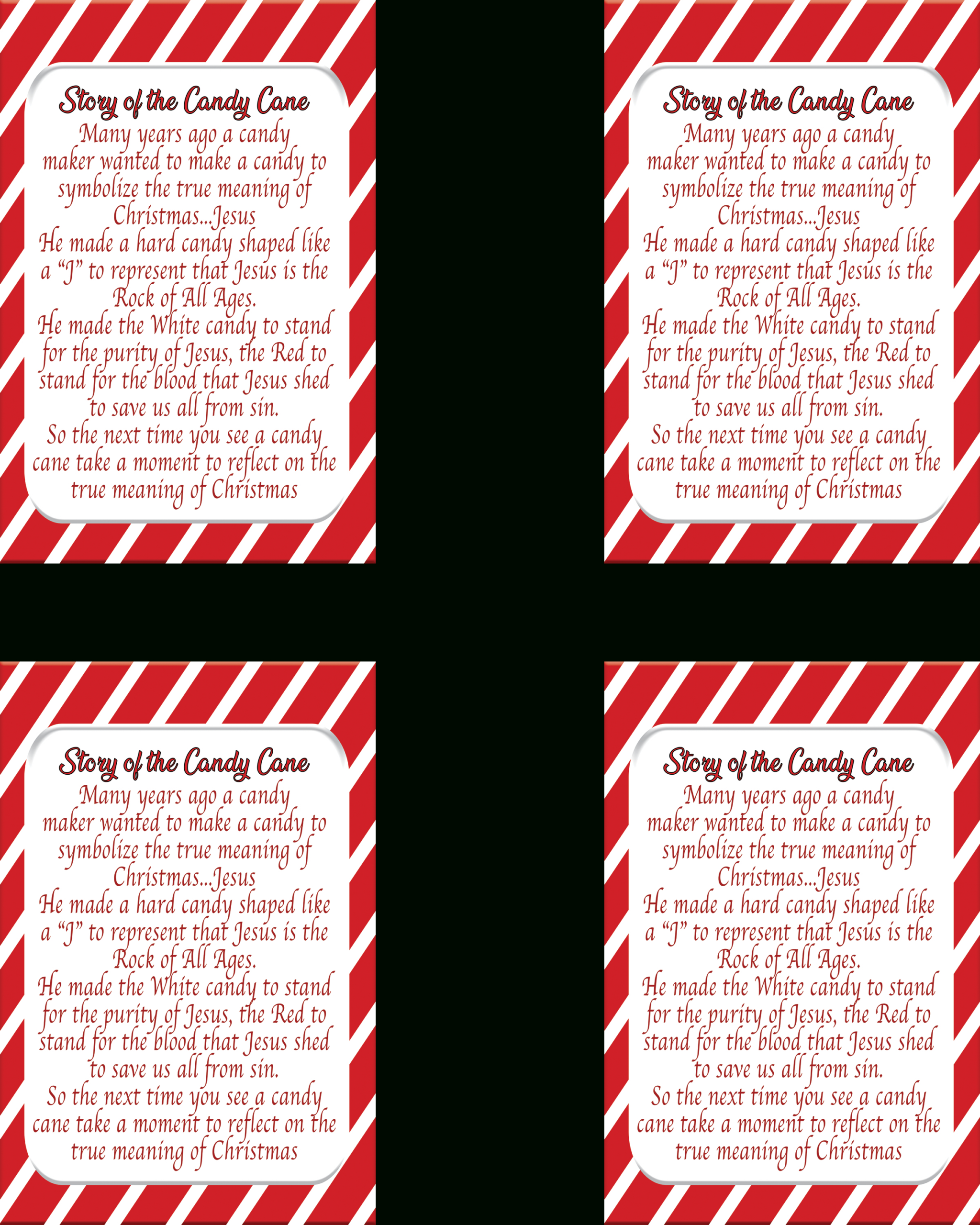 Candy Cane Story Printable Tags | Christian Marketplace, Shop intended for Legend Of The Candy Cane Printable Tag