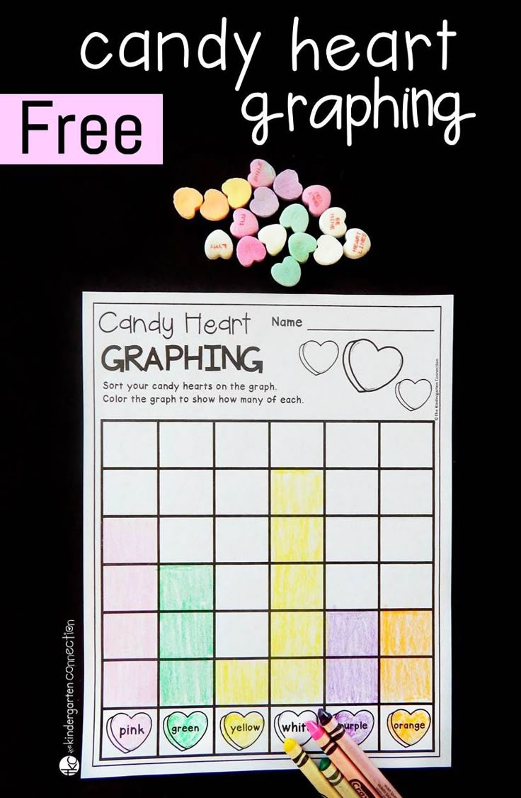 Candy Heart Graphing within Candy Heart Graph Free Printable