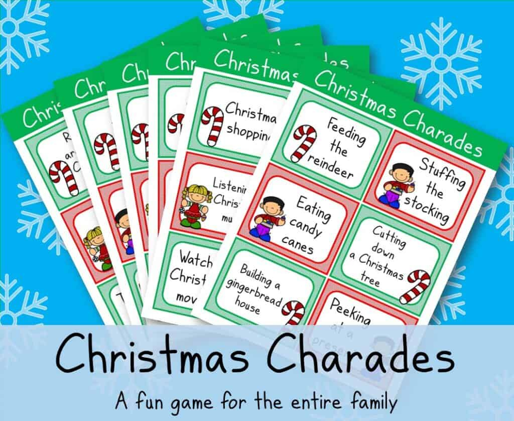 Christmas Charades For Kids - Kids Activity Zone throughout Christmas Charades Free Printable