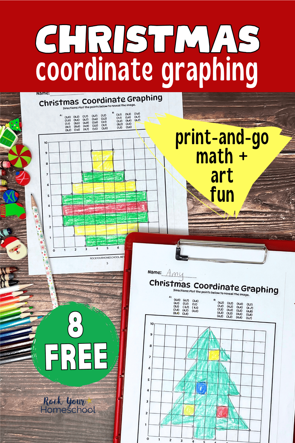 Christmas Coordinate Graphing Worksheets: Free Art + Math Fun inside Free Printable Christmas Coordinate Graphing Worksheets