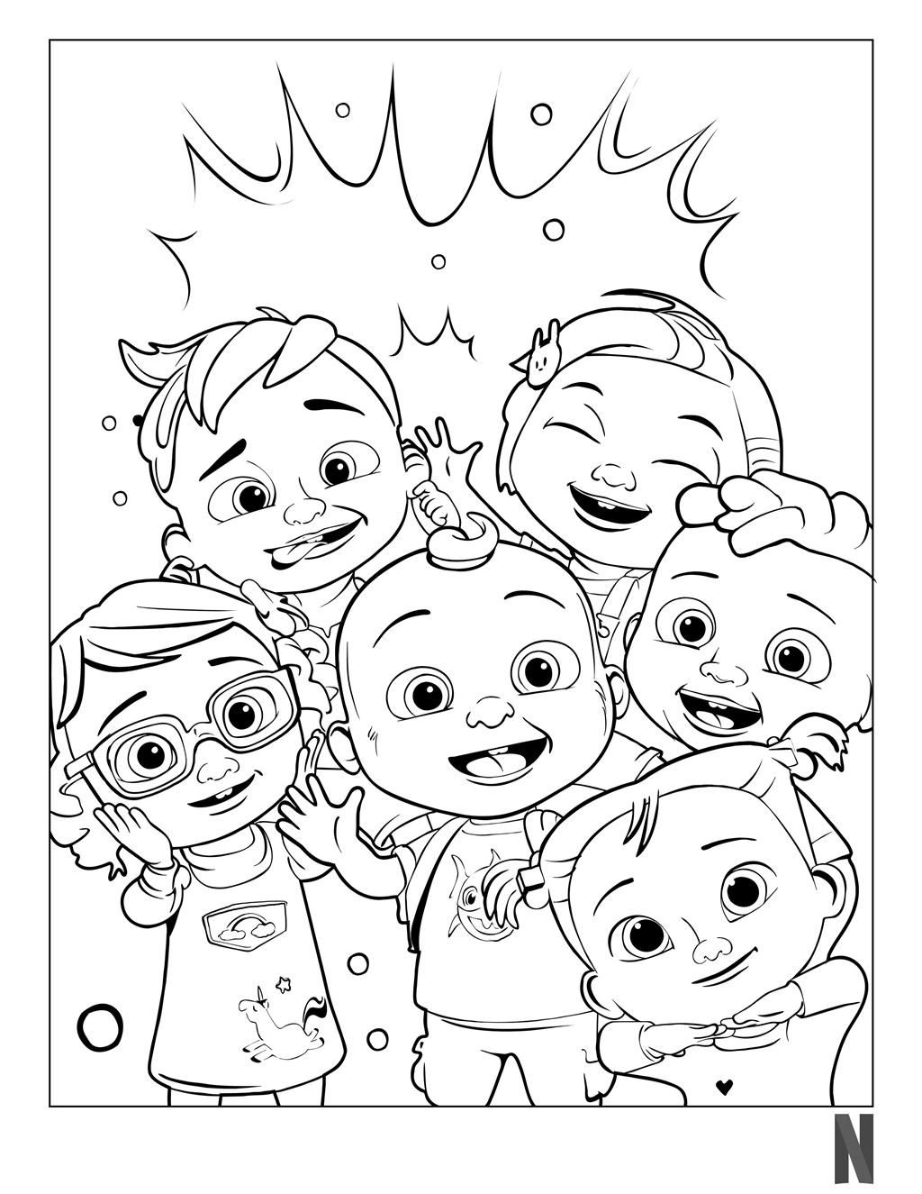 Cocomelon Coloring Pages Characters - Xcolorings in Cocomelon Coloring Pages Free Printable