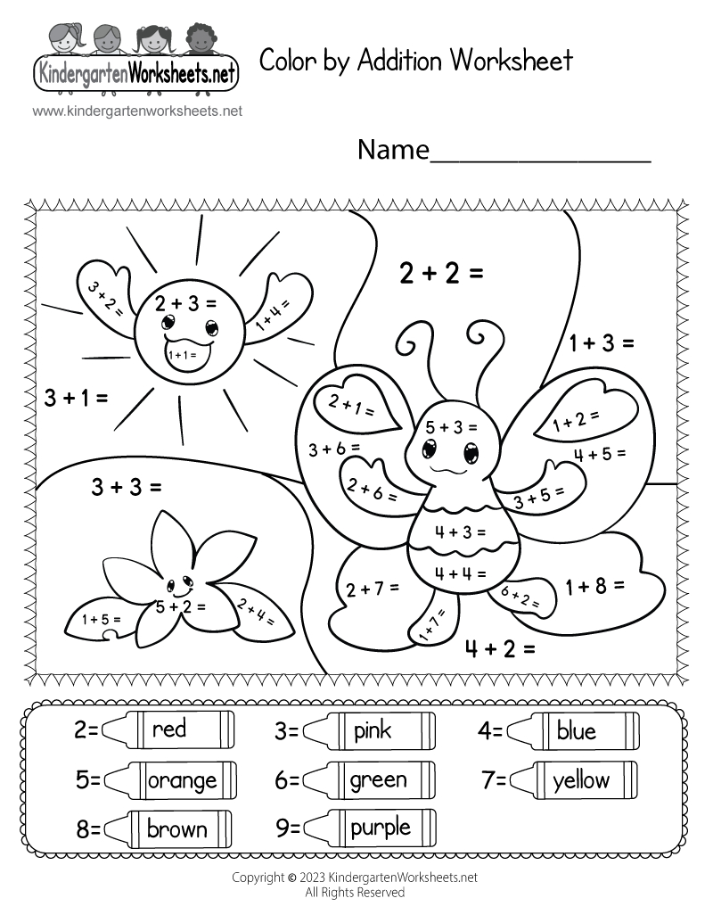 Coloraddition Worksheet - Free Printable, Digital, &amp;amp; Pdf with Color by Addition Worksheet Printable
