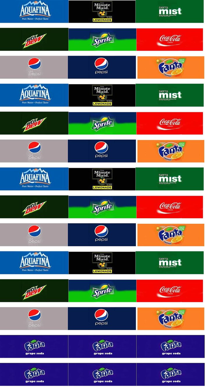 Colorful Pepsi Company Logo Labels with Free Printable Vending Machine Labels