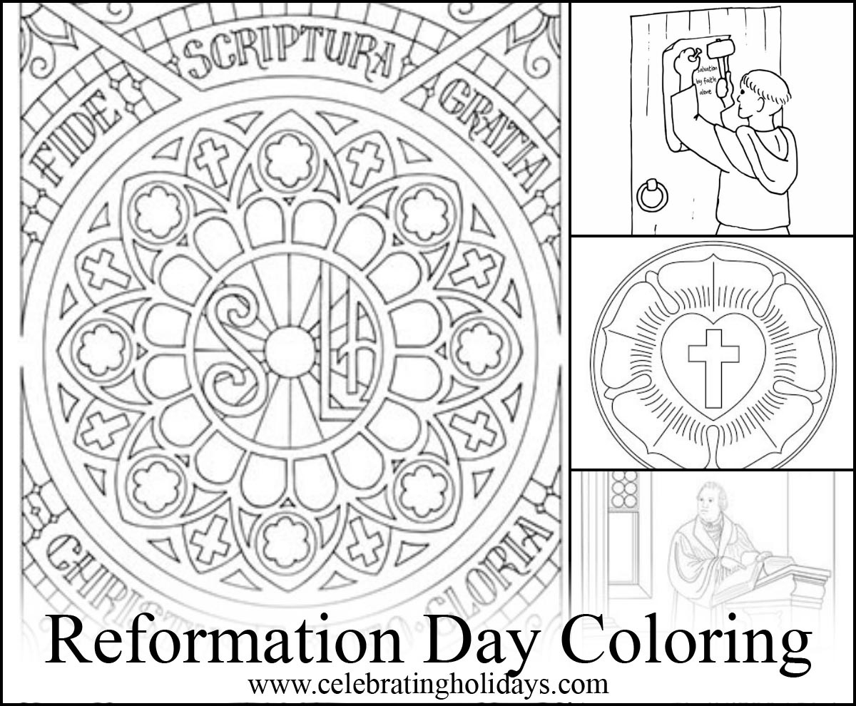 Coloring Pages For Reformation Day | Celebrating Holidays with regard to Free Reformation Day Printables