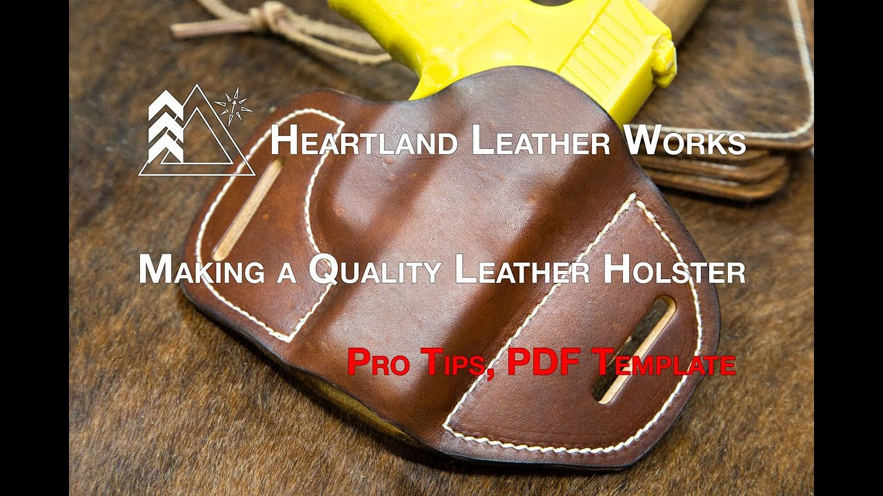 Compact Holster Pattern Pdf Digital Download — Heartland Leather Works inside Downloadable Holster Free Printable Leather Holster Patterns
