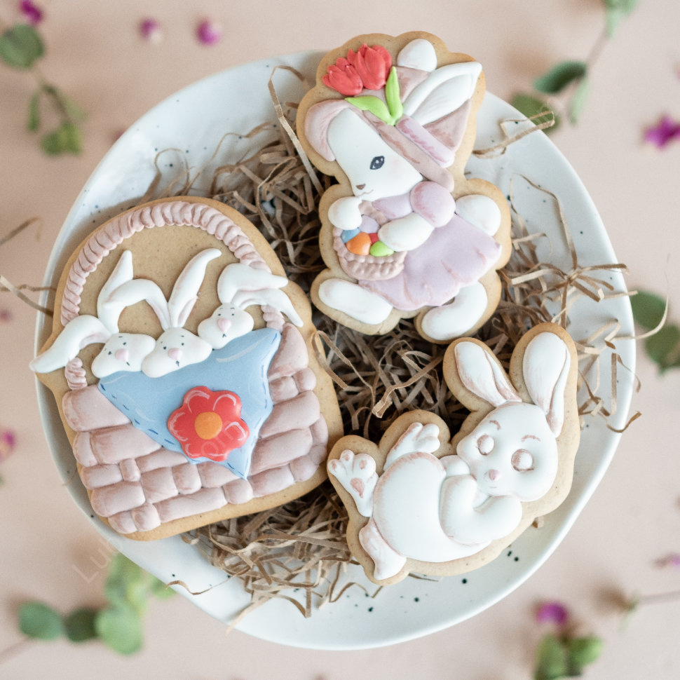 Cookie Cutters+Stencil Set &amp;quot;Easter №2&amp;quot; in Easter Stencil Cookies