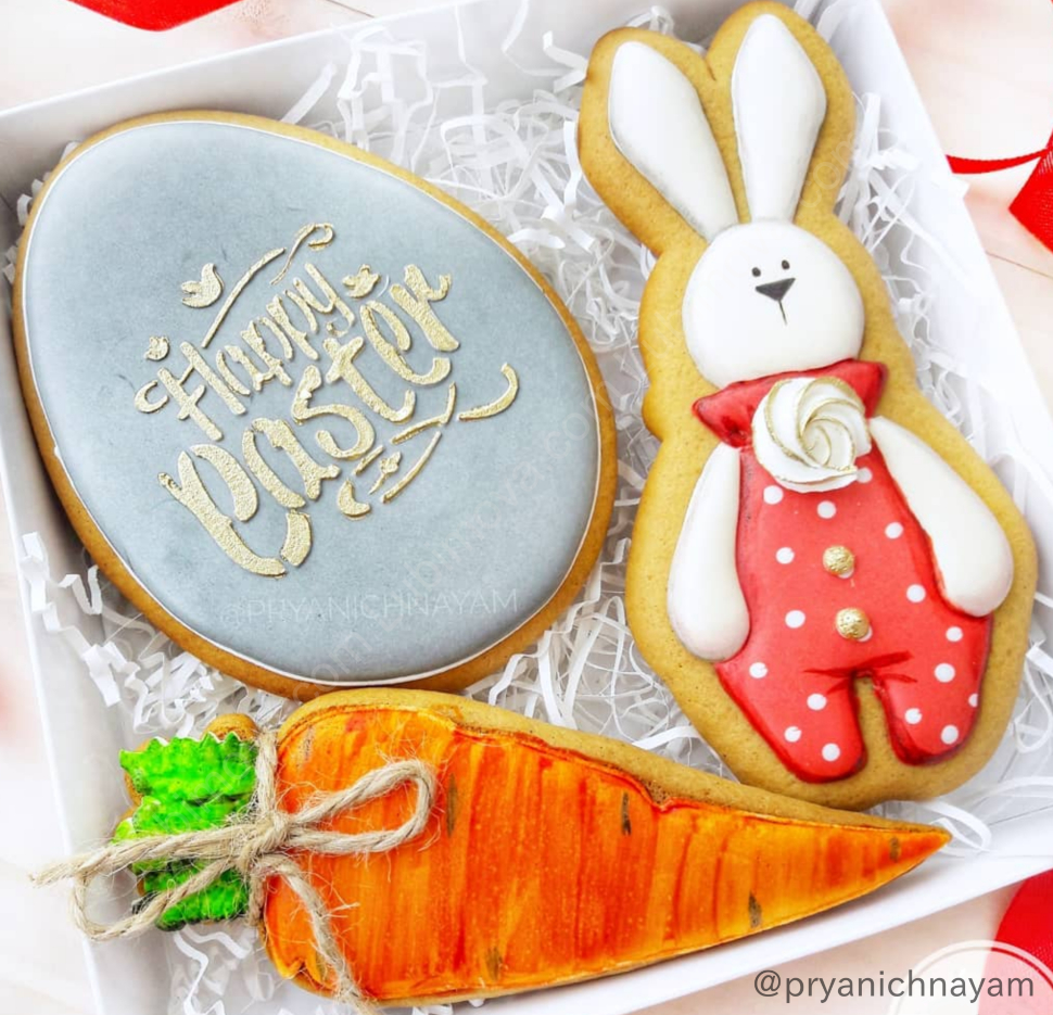 Cookie Stencil &amp;quot;Happy Easter Birds&amp;quot; within Happy Easter Cookie Stencil