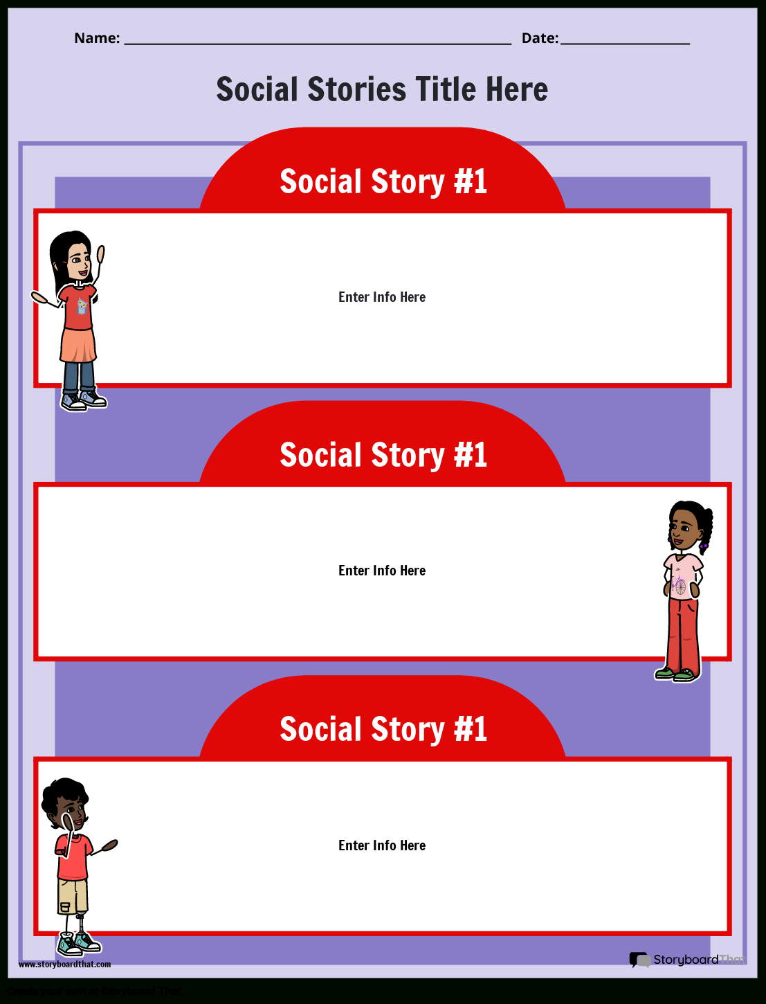 Create Custom Social Stories Templates | Free And Printable with regard to Free Printable Social Stories