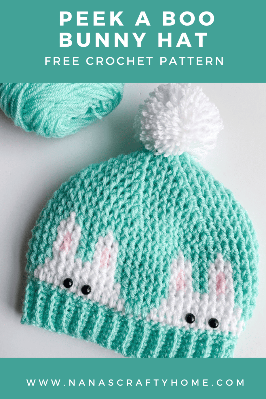 Crocheted Easter Bunny Hat Free Crochet Pattern In 3 Sizes inside Easter Bunny Hat Crochet Pattern Free