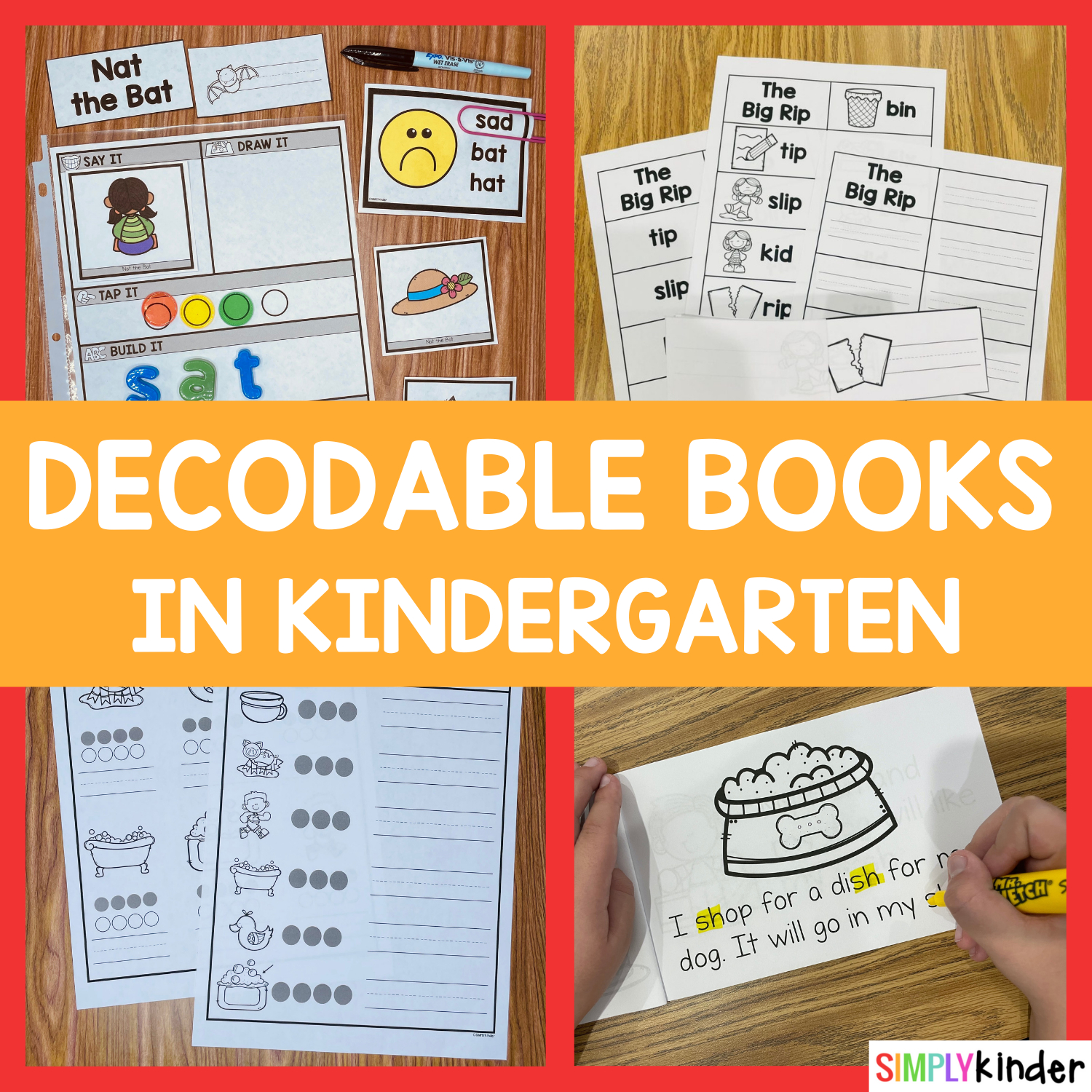 Decodable Books In Kindergarten - Simply Kinder with regard to Decodable Books For Kindergarten Printable