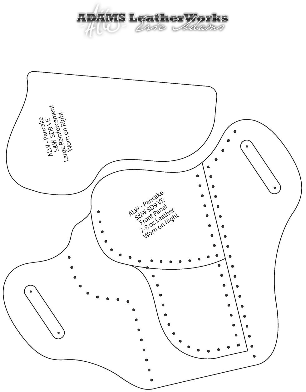 Digital Patterns | Adams Leatherworks intended for Downloadable Holster Free Printable Leather Holster Patterns