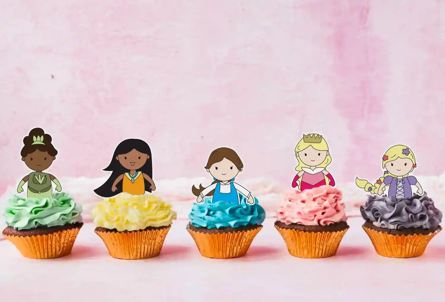 Disney Princess Cupcake Toppers - The Aloha Hut pertaining to Half Body Disney Princess Cupcake Toppers Free Printable