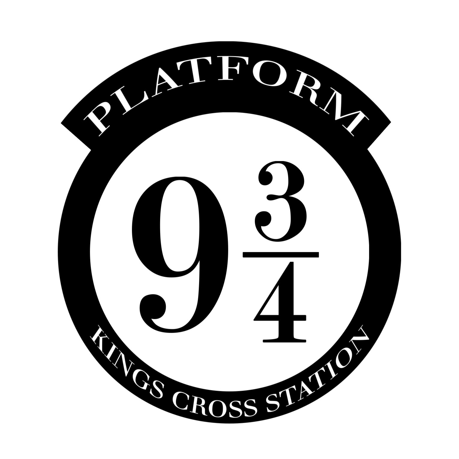 Diy Harry Potter Platform 9 3/4 - Paper Trail Design in Platform 9 3 4 Sign Printable