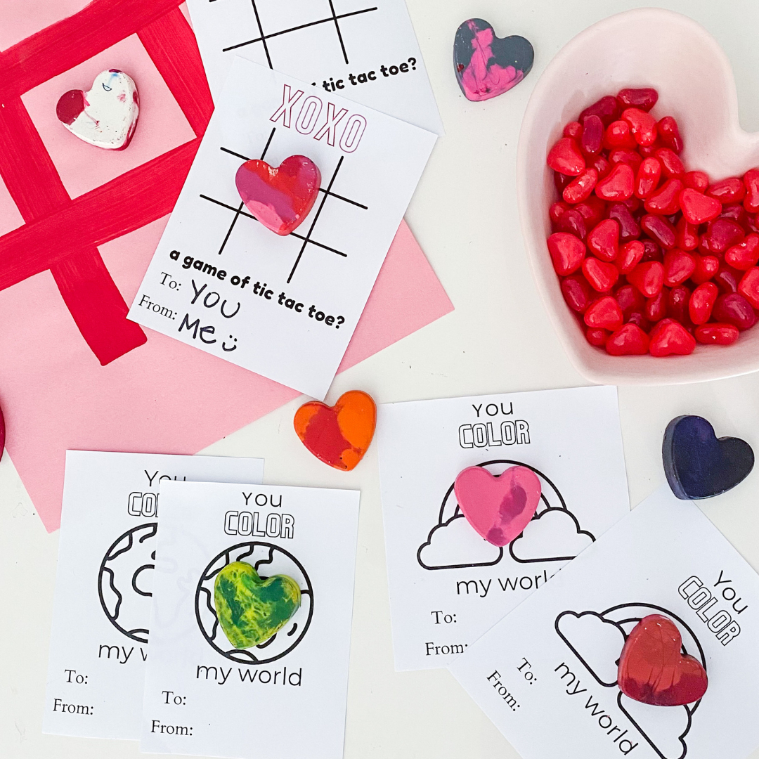 Diy Heart Crayons + Free Printable Valentine&amp;#039;S — That Millennial Momma with Free Printable Crayon Valentines