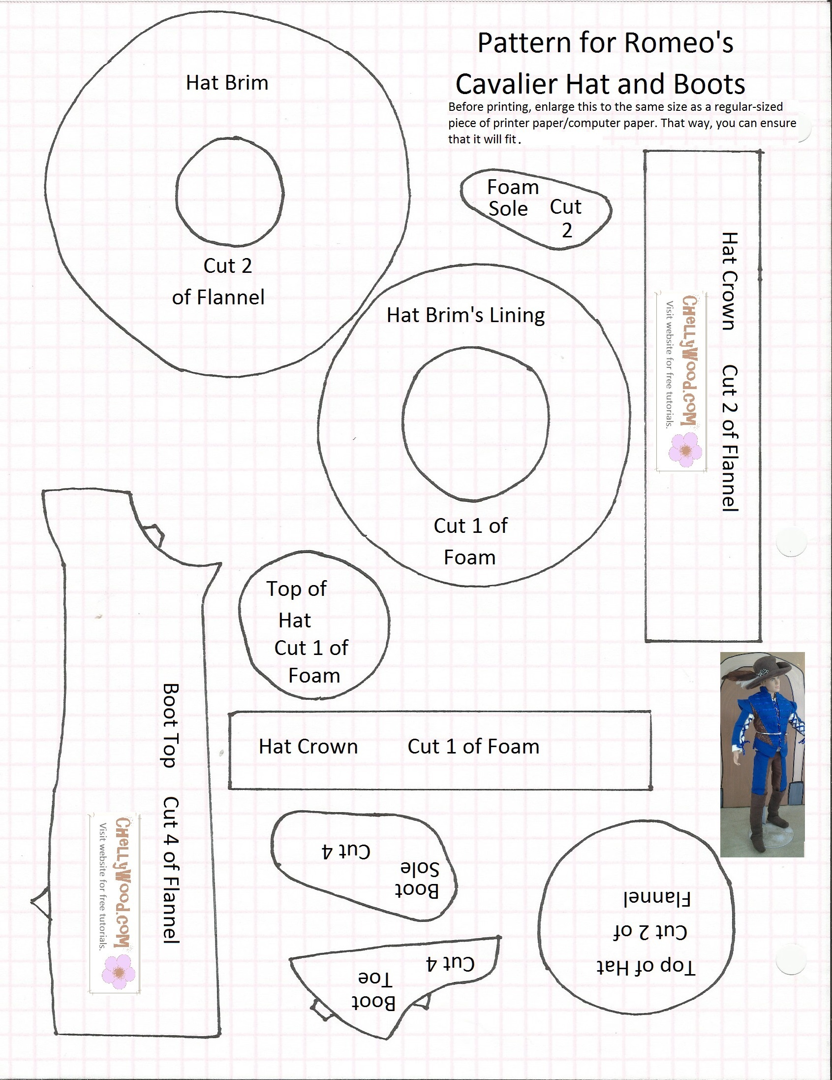 Diy #Miniatures In 1:6 Scale With Free Printable #Patterns throughout Free 1 6 Scale Printables