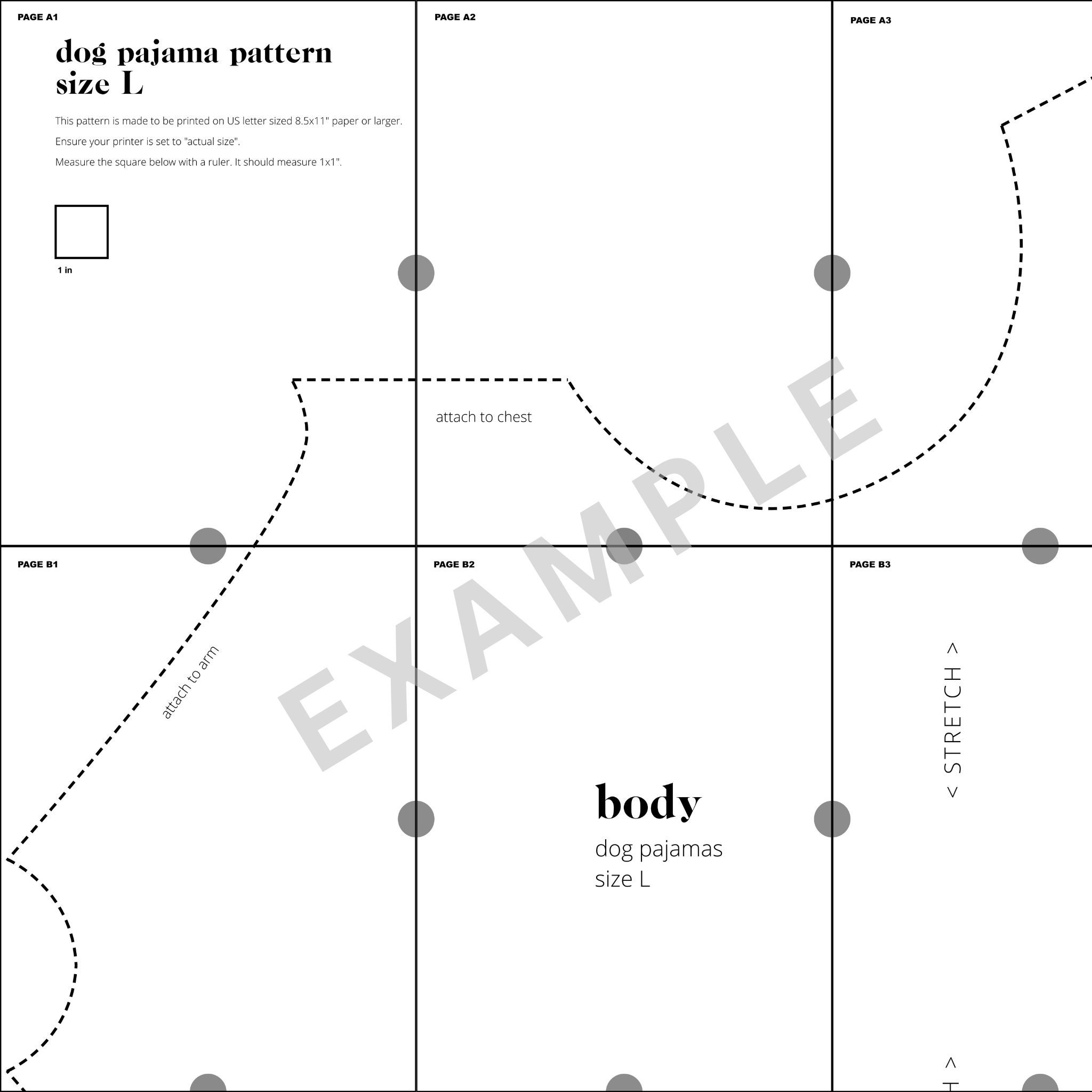 Dog Pajamas Sewing Pattern Pdf Download | Size Xl | Large Dog within Pajama Free Printable Sewing Patterns For Dog Clothes