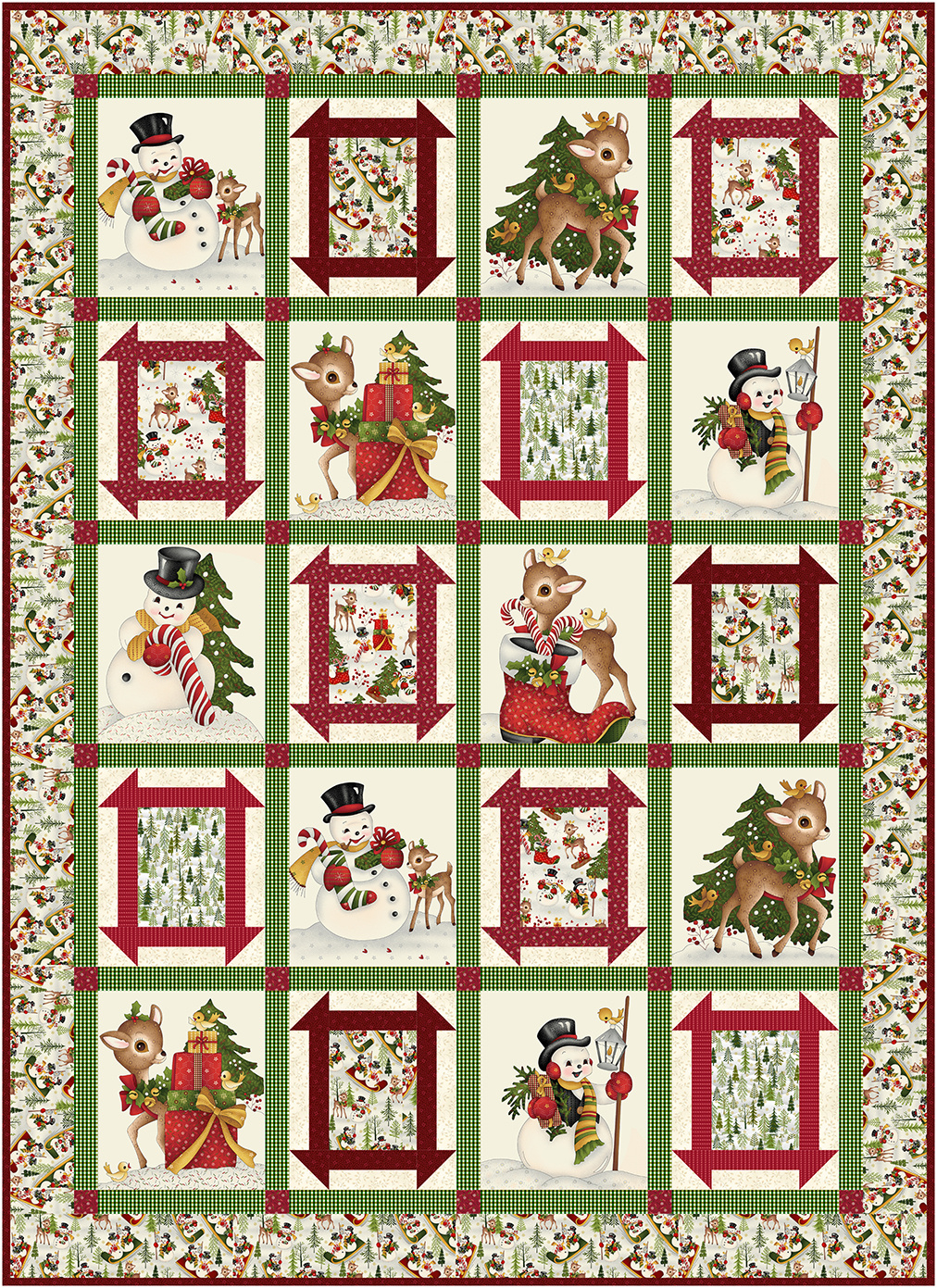 Download 2 Free Christmas Quilt Patterns - Pieced Brain throughout Printable Free Paper Pieced Quilt Patterns Christmas