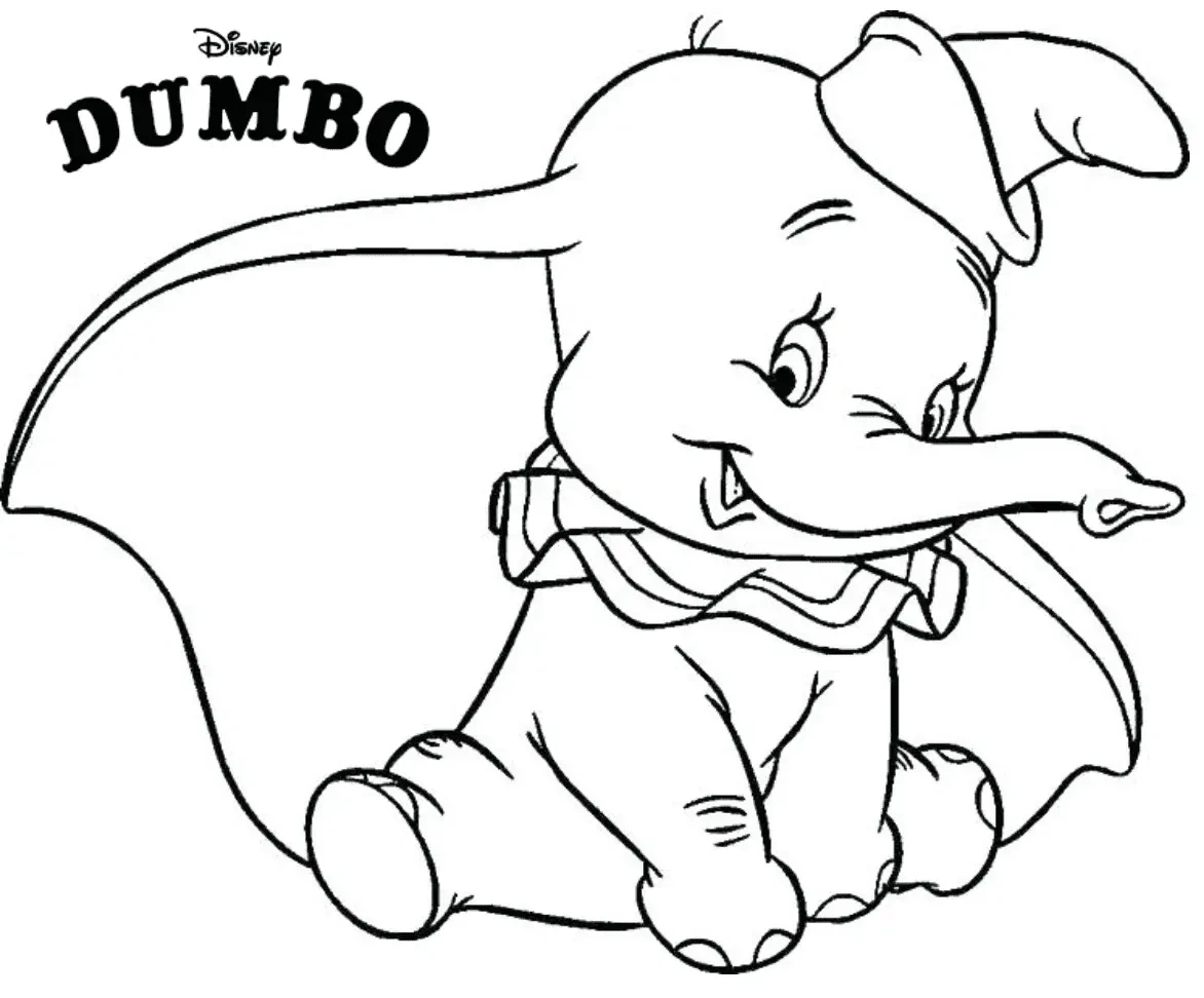 Dumbo Coloring Pages To Print - Free Printable Coloring Pages with Free Printable Dumbo Coloring Pages