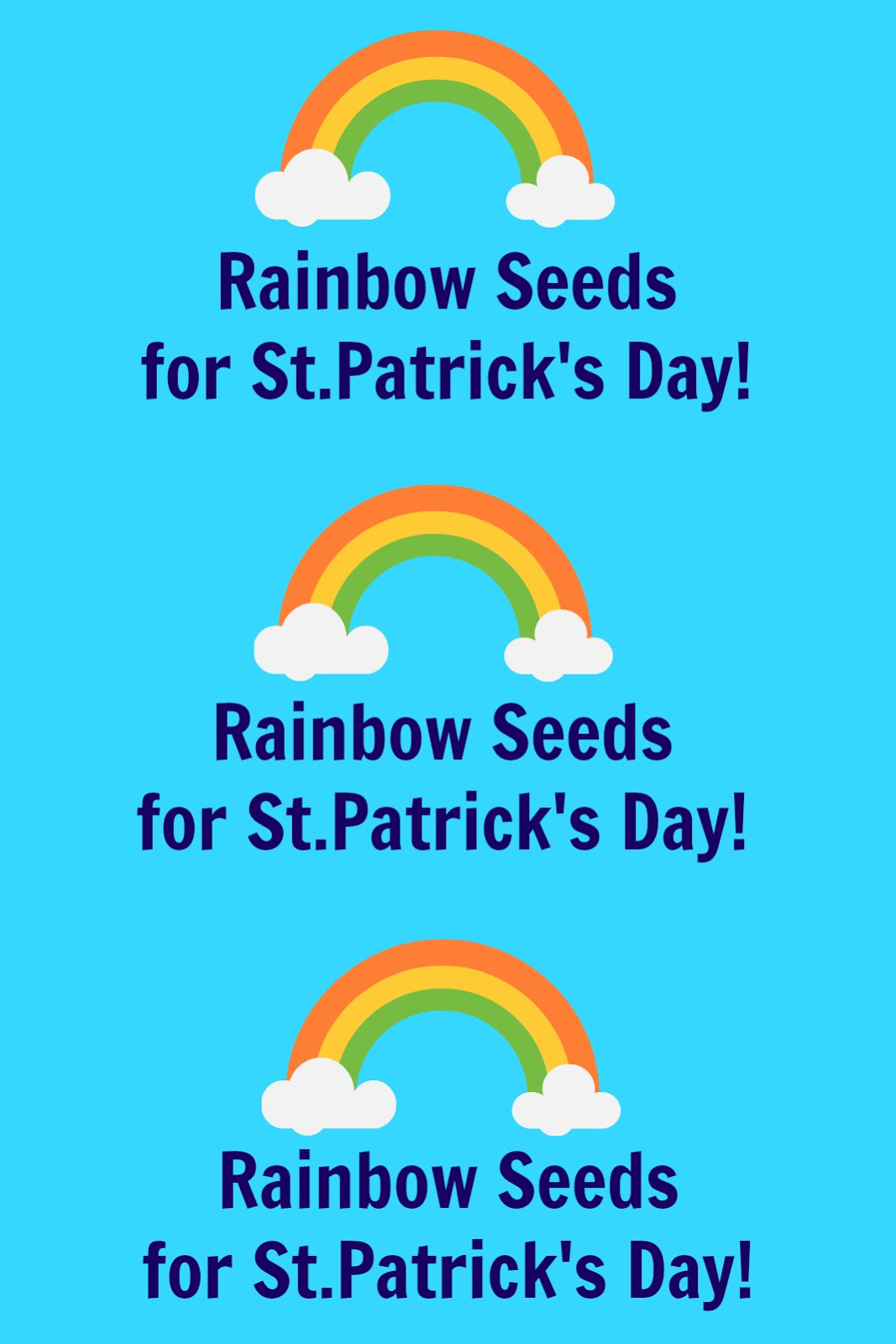 East Coast Mommy: St.patrick&amp;#039;S Day Treat (Rainbow Seeds) With with Rainbow Seeds Free Printable