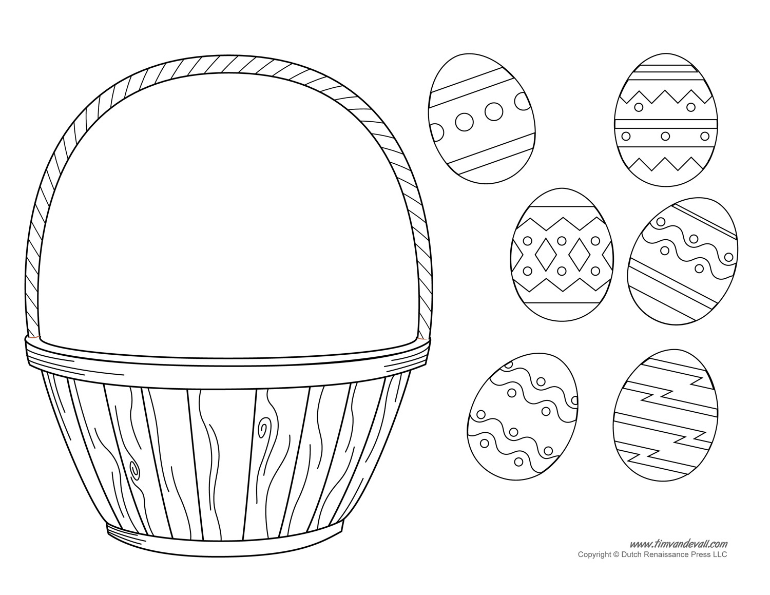 Easter Basket Template, Easter Basket Clipart &amp;amp; Easter Craft inside Printable Easter Basket Template