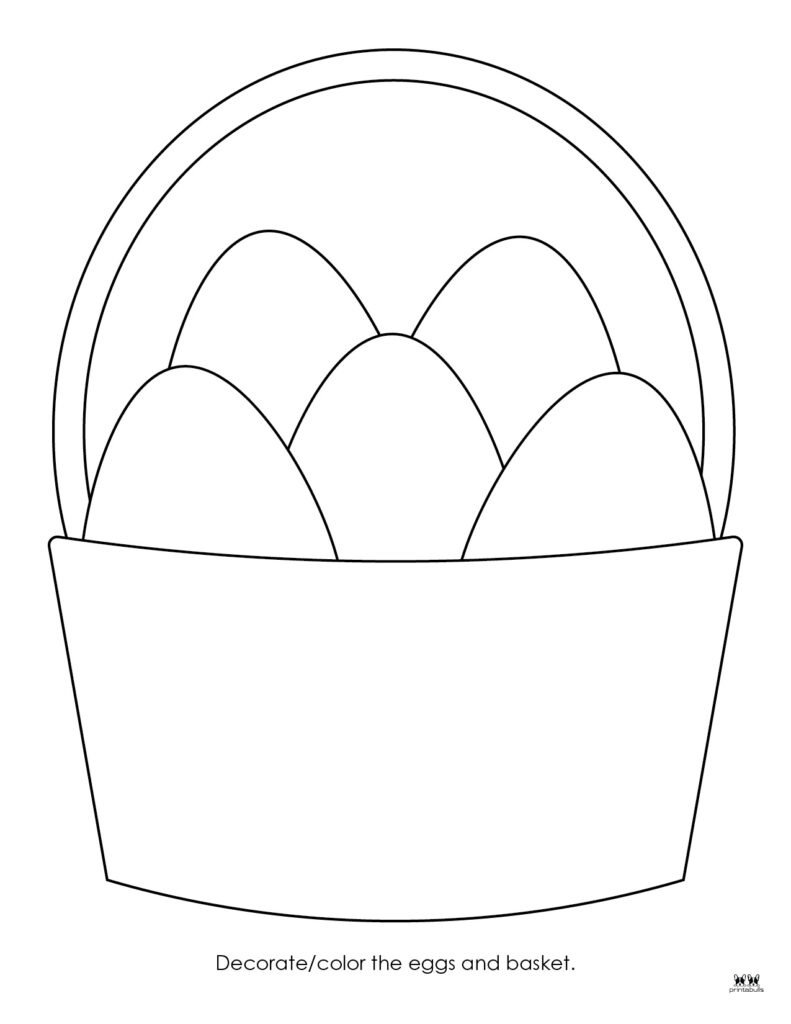 Easter Basket Templates - 25 Free Printables | Printabulls pertaining to Printable Easter Eggs Basket Templates