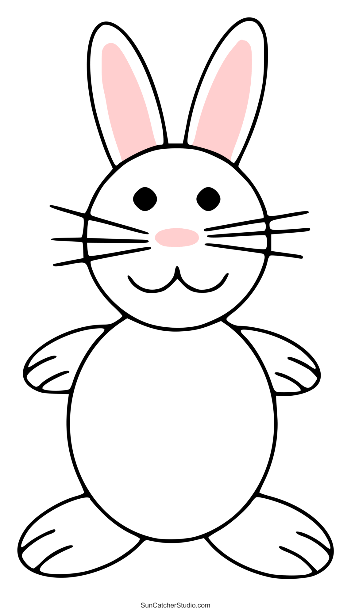 Easter Clip Art Patterns (Egg And Bunny Stencils) – Free inside Printable Stencil For Easter