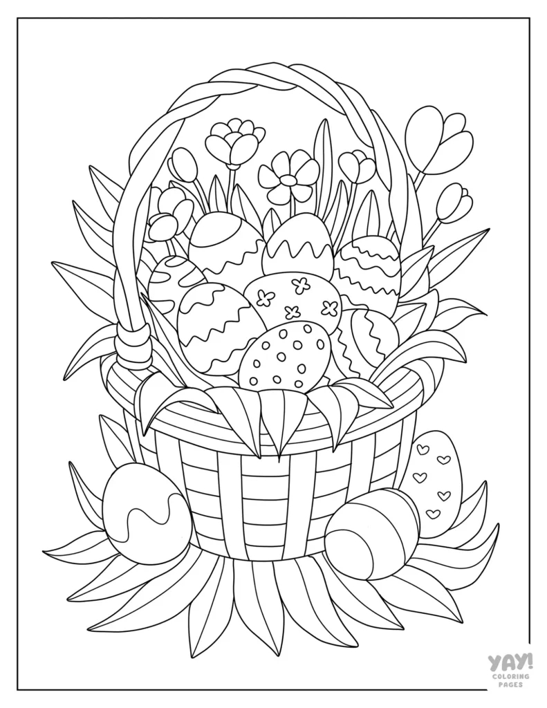 Easter Coloring Pages (Free Printables) within Free Printable Easter Eggs Coloring Pages For Adults