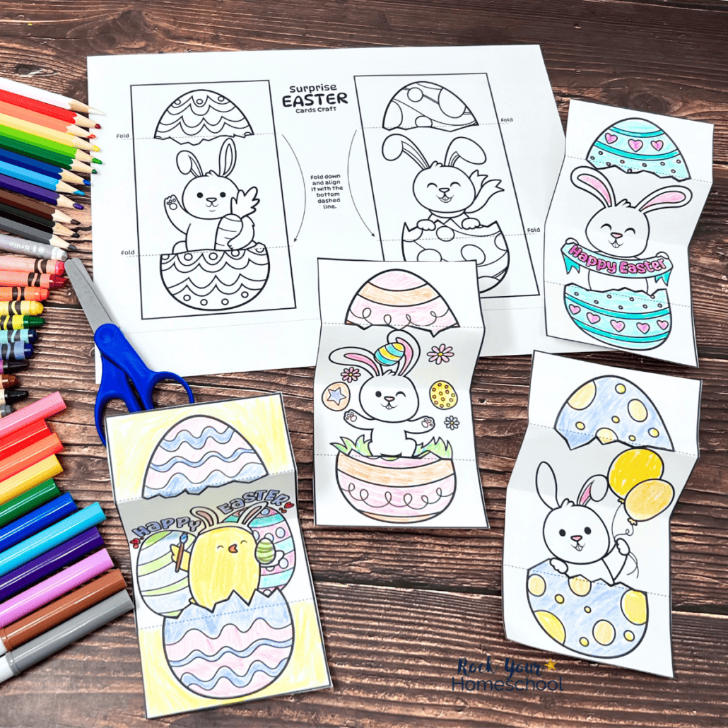 Easter Egg Cards For Diy Coloring Fun For Kids (12 Free) for Printable Easter Eggs Card Template