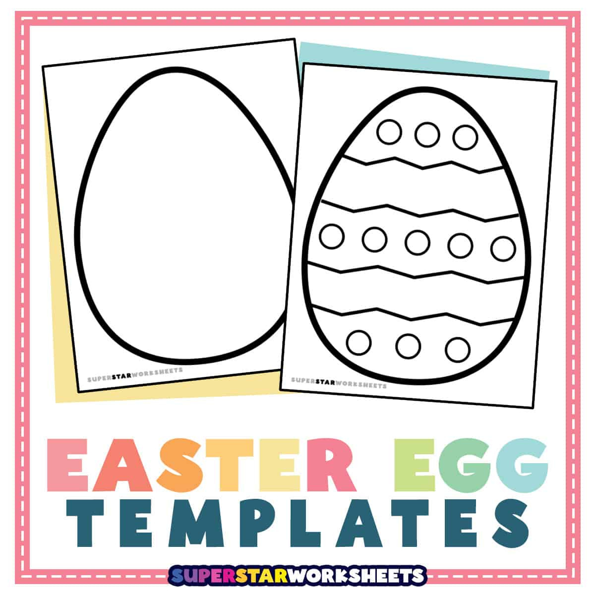 Easter Egg Template - Superstar Worksheets regarding Printable Eggs For Easter